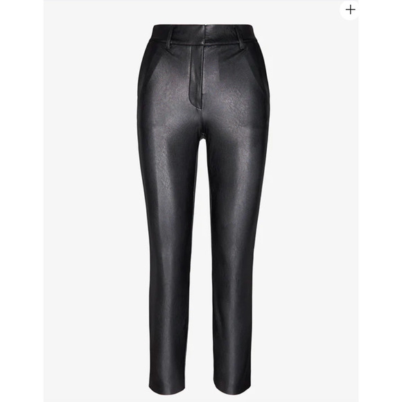COMMANDO NWT Faux Leather 7/8 Trouser Pant in Black // L - Picture 11 of 12